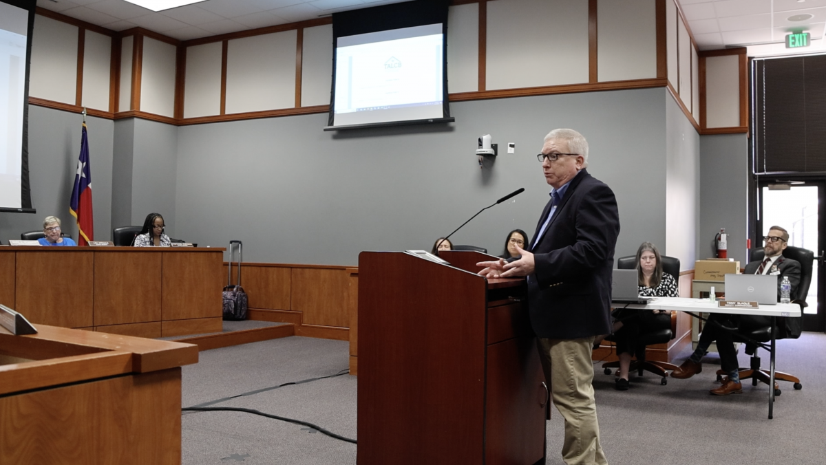 Scott DiBiasio, manager of state industry affairs for the Appraisal Institute, presenting for the Board during its August 2024 meeting.